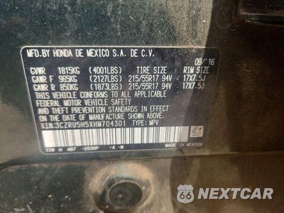 Zdjęcie 13 z 13 samochodu: 2017 HONDA HR-V EX VIN:3CZRU5H5XHM704301 - miniatura
