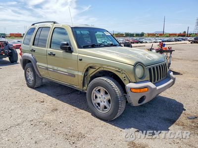 Czwarte zdjęcie samochodu z boku: 2004 JEEP LIBERTY SPORT VIN:1J4GK48K44W218963 - miniatura