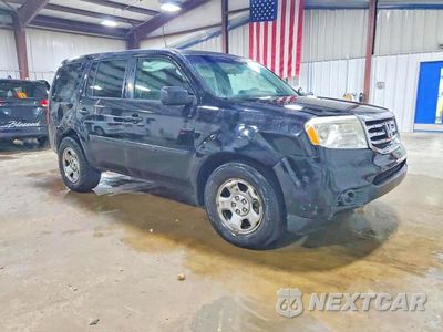 Czwarte zdjęcie samochodu z boku: 2014 HONDA PILOT LX VIN:5FNYF4H20EB053241 - miniatura