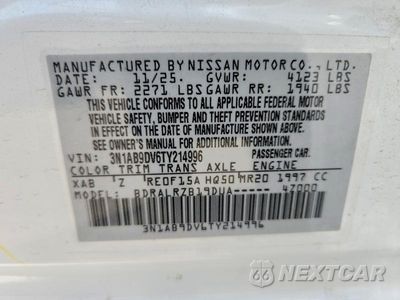 Zdjęcie 13 z 13 samochodu: 2026 NISSAN SENTRA SR VIN:3N1AB9DV6TY214996 - miniatura