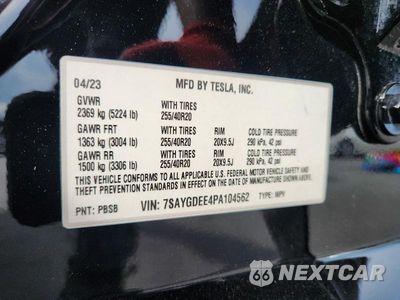 Zdjęcie 13 z 13 samochodu: 2023 TESLA MODEL Y VIN:7SAYGDEE4PA104562 - miniatura