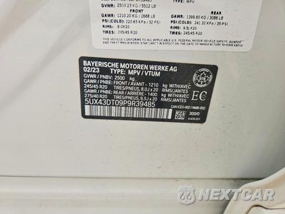 Zdjęcie 13 z 13 samochodu: 2023 BMW X4 M40I VIN:5UX43DT09P9R39485 - miniatura