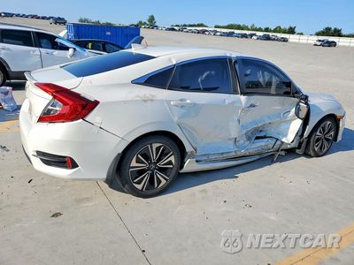 Trzecie zdjęcie samochodu z tyłu: 2018 HONDA CIVIC EXL VIN:JHMFC1F76JX027948 - miniatura