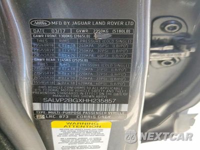 Zdjęcie 12 z 12 samochodu: 2017 LAND ROVER RANGE ROVER EVOQUE SE VIN:SALVP2BGXHH235857 - miniatura