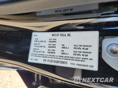 Zdjęcie 12 z 12 samochodu: 2019 TESLA MODEL 3 VIN:5YJ3E1EA3KF399075 - miniatura