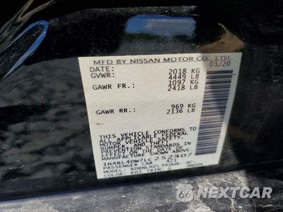 Zdjęcie 12 z 12 samochodu: 2020 NISSAN ALTIMA SV VIN:1N4BL4DW7LC252407 - miniatura