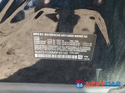 Zdjęcie 13 z 13 samochodu: 2021 BMW X3 XDRIVE30E VIN:5UXTS1C00M9F45143 - miniatura