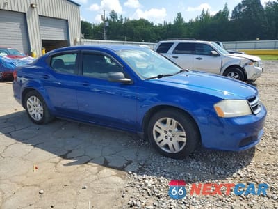 Czwarte zdjęcie samochodu z boku: 2013 DODGE AVENGER SE VIN:1C3CDZAB3DN622837 - miniatura