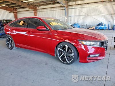 Czwarte zdjęcie samochodu z boku: 2020 HONDA ACCORD SPORT VIN:1HGCV1F35LA009122 - miniatura