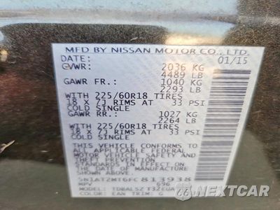 Zdjęcie 12 z 12 samochodu: 2015 NISSAN ROGUE SL VIN:5N1AT2MT6FC813938 - miniatura