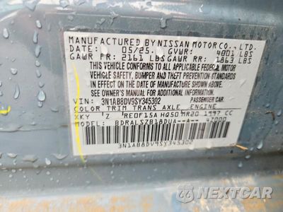 Zdjęcie 13 z 13 samochodu: 2025 NISSAN SENTRA SR VIN:3N1AB8DV9SY345302 - miniatura