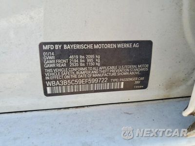 Zdjęcie 12 z 12 samochodu: 2014 BMW 328 XI SULEV VIN:WBA3B5C59EF599722 - miniatura