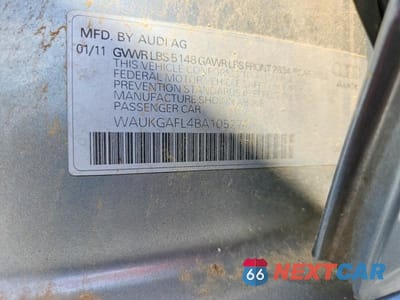 Zdjęcie 12 z 12 samochodu: 2011 AUDI S4 PRESTIGE VIN:WAUKGAFL4BA105274 - miniatura