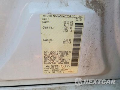 Zdjęcie 12 z 12 samochodu: 2014 NISSAN ALTIMA 2.5 VIN:1N4AL3AP4EN342690 - miniatura