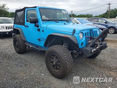 Czwarte zdjęcie samochodu z boku: 2017 JEEP WRANGLER SPORT VIN:1C4AJWAG6HL655550 - miniatura