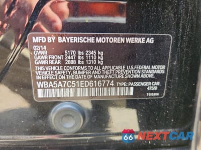 Zdjęcie 12 z 12 samochodu: 2014 BMW 528 XI VIN:WBA5A7C51ED616774 - miniatura