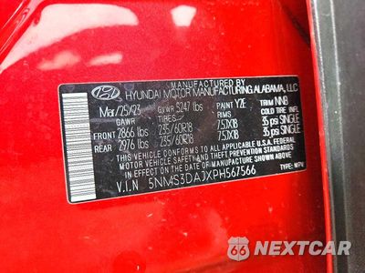 Zdjęcie 13 z 13 samochodu: 2023 HYUNDAI SANTA FE SEL PREMIUM VIN:5NMS3DAJXPH567566 - miniatura