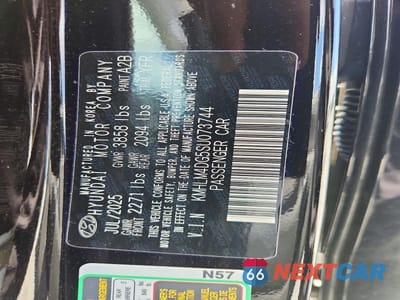 Zdjęcie 12 z 12 samochodu: 2025 HYUNDAI ELANTRA SEL SPORT VIN:KMHLM4DG5SU073744 - miniatura