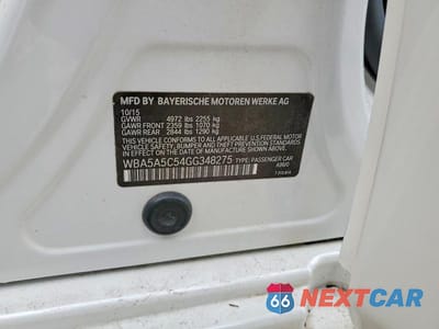Zdjęcie 12 z 12 samochodu: 2016 BMW 528 I VIN:WBA5A5C54GG348275 - miniatura