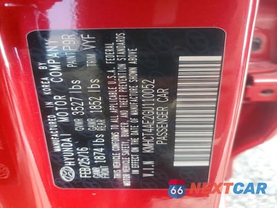 Zdjęcie 12 z 12 samochodu: 2016 HYUNDAI ACCENT SE VIN:KMHCT4AE2GU110052 - miniatura