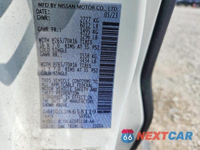 Zdjęcie 12 z 12 samochodu: 2023 NISSAN FRONTIER S VIN:1N6ED1CL3PN658119 - miniatura
