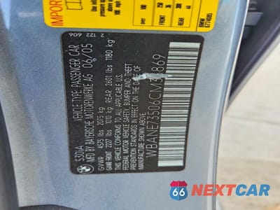 Zdjęcie 12 z 12 samochodu: 2006 BMW 530 I VIN:WBANE73506CM35869 - miniatura