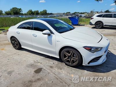 Czwarte zdjęcie samochodu z boku: 2020 MERCEDES-BENZ CLA AMG 35 4MATIC VIN:WDD5J5BB2LN072667 - miniatura