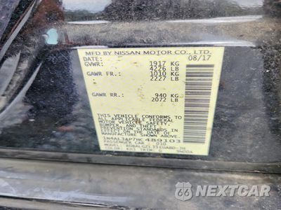 Zdjęcie 13 z 13 samochodu: 2017 NISSAN ALTIMA 2.5 S VIN:1N4AL3AP7HC489103 - miniatura