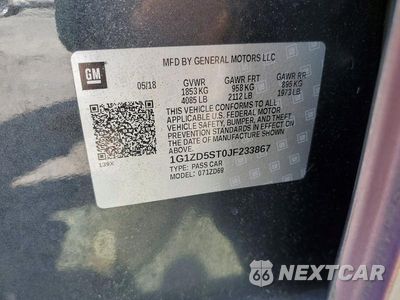 Zdjęcie 12 z 12 samochodu: 2018 CHEVROLET MALIBU LT VIN:1G1ZD5ST0JF233867 - miniatura