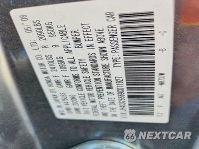 Zdjęcie 13 z 13 samochodu: 2009 ACURA TSX VIN:JH4CU26669C011927 - miniatura