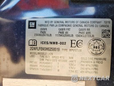 Zdjęcie 13 z 13 samochodu: 2017 CHEVROLET EQUINOX LT VIN:2GNFLFEK6H6259519 - miniatura