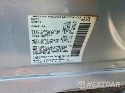 Zdjęcie 12 z 12 samochodu: 2010 NISSAN TITAN SE VIN:1N6BA0EC6AN300023 - miniatura