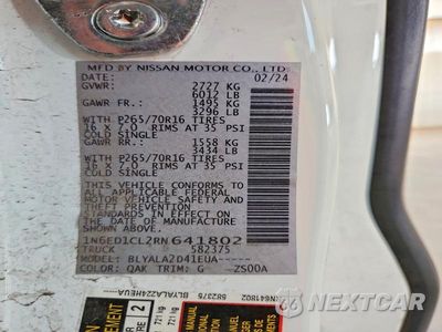 Zdjęcie 12 z 12 samochodu: 2024 NISSAN FRONTIER VIN:1N6ED1CL2RN641802 - miniatura