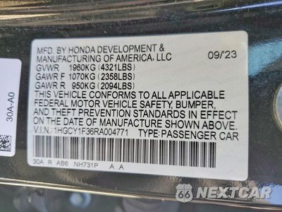 Zdjęcie 12 z 12 samochodu: 2024 HONDA ACCORD EX VIN:1HGCY1F36RA004771 - miniatura