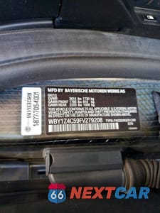 Zdjęcie 12 z 12 samochodu: 2015 BMW I3 REX VIN:WBY1Z4C59FV279208 - miniatura