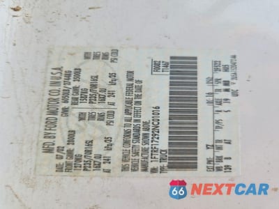 Zdjęcie 12 z 12 samochodu: 2002 FORD F150 VIN:1FTRF17292NC01016 - miniatura