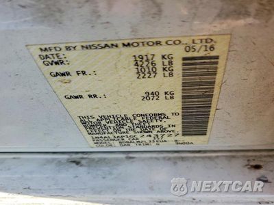Zdjęcie 12 z 12 samochodu: 2016 NISSAN ALTIMA 2.5 SV VIN:1N4AL3AP1GC243727 - miniatura