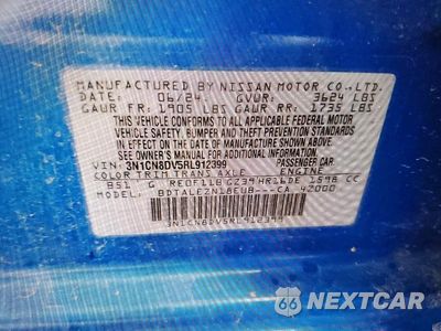 Zdjęcie 12 z 12 samochodu: 2024 NISSAN VERSA S VIN:3N1CN8DV5RL912399 - miniatura
