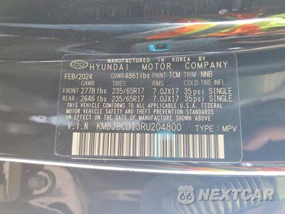Zdjęcie 14 z 14 samochodu: 2024 HYUNDAI TUCSON BLUE VIN:KM8JBCD13RU204800 - miniatura