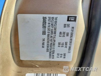 Zdjęcie 12 z 12 samochodu: 2005 BUICK CENTURY CUSTOM VIN:2G4WS52J651116835 - miniatura