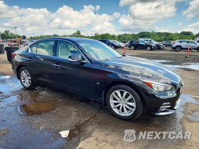Czwarte zdjęcie samochodu z boku: 2015 INFINITI Q50 PREMIUM VIN:JN1BV7AR6FM393278 - miniatura