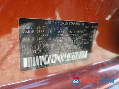 Zdjęcie 14 z 14 samochodu: 2025 SUBARU CROSSTREK WILDERNESS VIN:4S4GUHU65S3735036 - miniatura