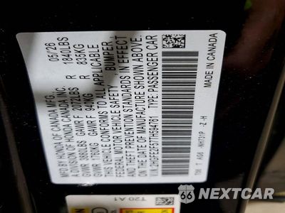 Zdjęcie 13 z 13 samochodu: 2026 HONDA CIVIC SPORT VIN:2HGFE2F57TH594761 - miniatura
