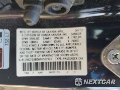 Zdjęcie 12 z 12 samochodu: 2015 HONDA CIVIC LX VIN:2HGFG3B56FH521973 - miniatura