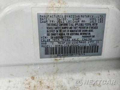 Zdjęcie 12 z 12 samochodu: 2022 NISSAN SENTRA SR VIN:3N1AB8DV8NY278244 - miniatura