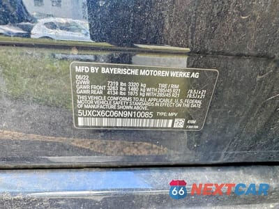 Zdjęcie 10 z 10 samochodu: 2022 BMW X7 M50I VIN:5UXCX6C06N9N10085 - miniatura