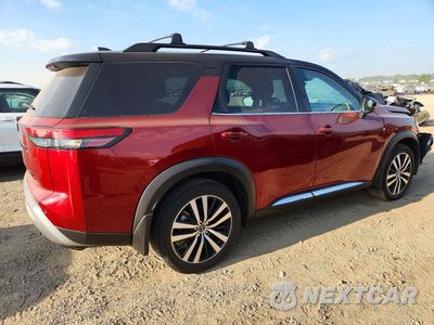 Trzecie zdjęcie samochodu z tyłu: 2023 NISSAN PATHFINDER PLATINUM VIN:5N1DR3DK9PC277092 - miniatura