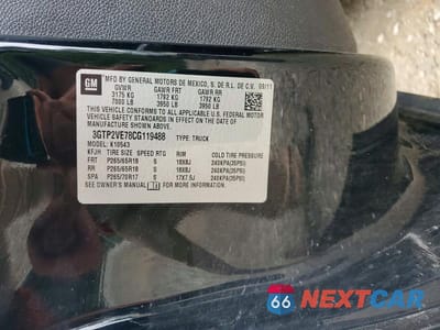 Zdjęcie 13 z 13 samochodu: 2012 GMC SIERRA K1500 SLE VIN:3GTP2VE78CG119488 - miniatura
