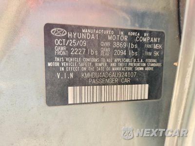 Zdjęcie 13 z 13 samochodu: 2010 HYUNDAI ELANTRA GLS VIN:KMHDU4AD6AU924107 - miniatura