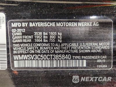 Zdjęcie 12 z 12 samochodu: 2012 MINI COOPER S VIN:WMWSV3C50CT385840 - miniatura